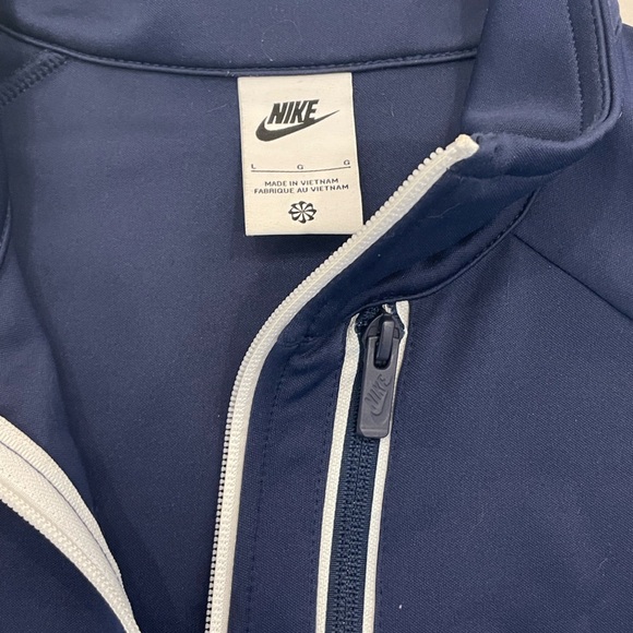 Blue Nike Zip Up Tech Hoodie - Picture 2 of 2